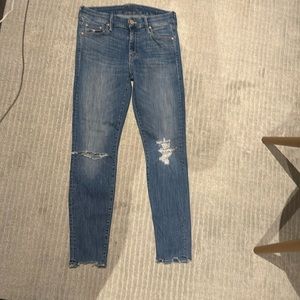 mother ripped jeans